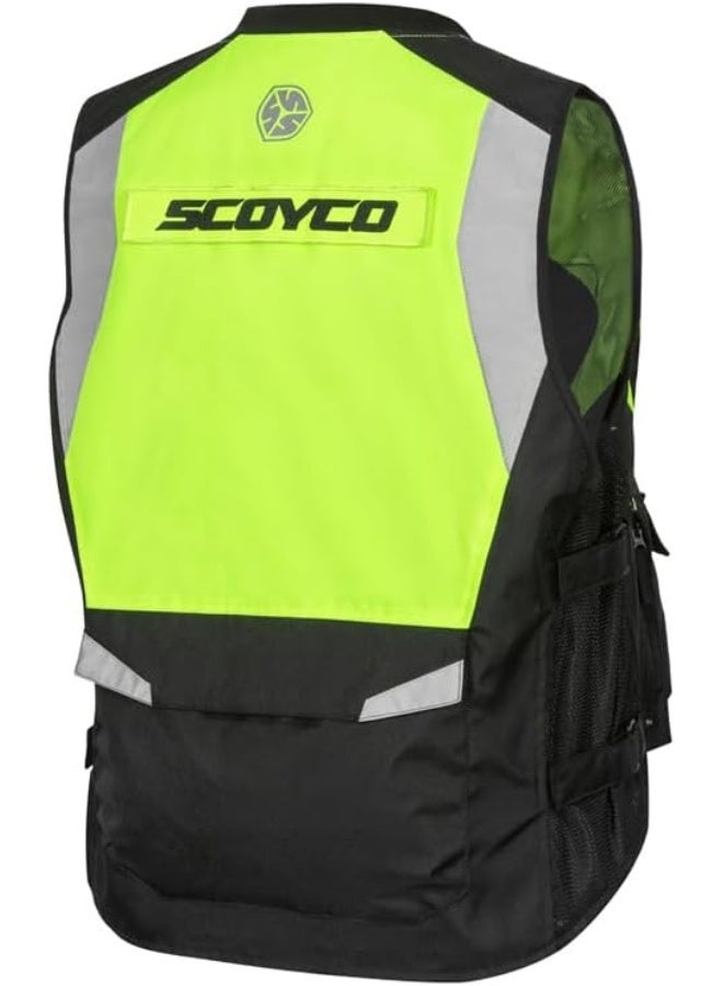 Scoyco Reflective Mesh Motorcycle Safety Vest - Image 2